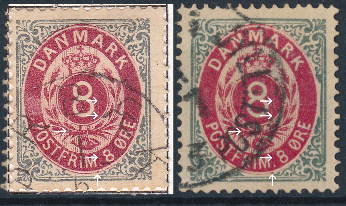 8ø41 A70 OF ukendt - venstre mærke er fra Bent Møllers samling.